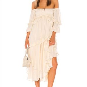 Spell Cream Stapless Dress